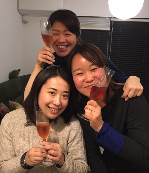 20170306 クラ飲み＠お家画像：濱崎由紀さん、櫻田はるかさん